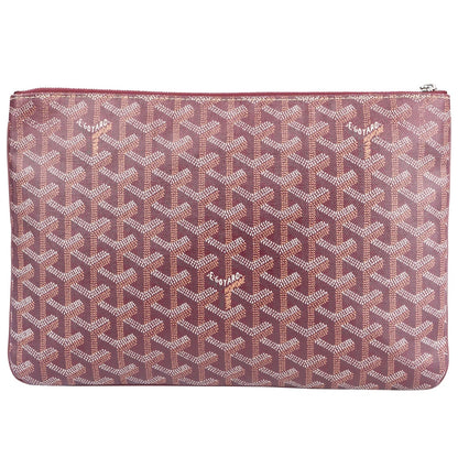 Goyard Bordeaux Goyardine Monogram Clutch