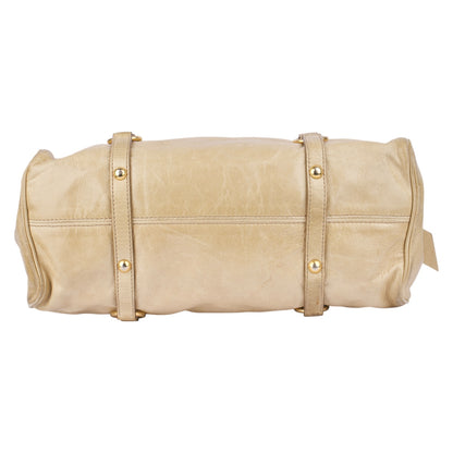 Miu Miu Vitello Lux Bow Shoulder Bag