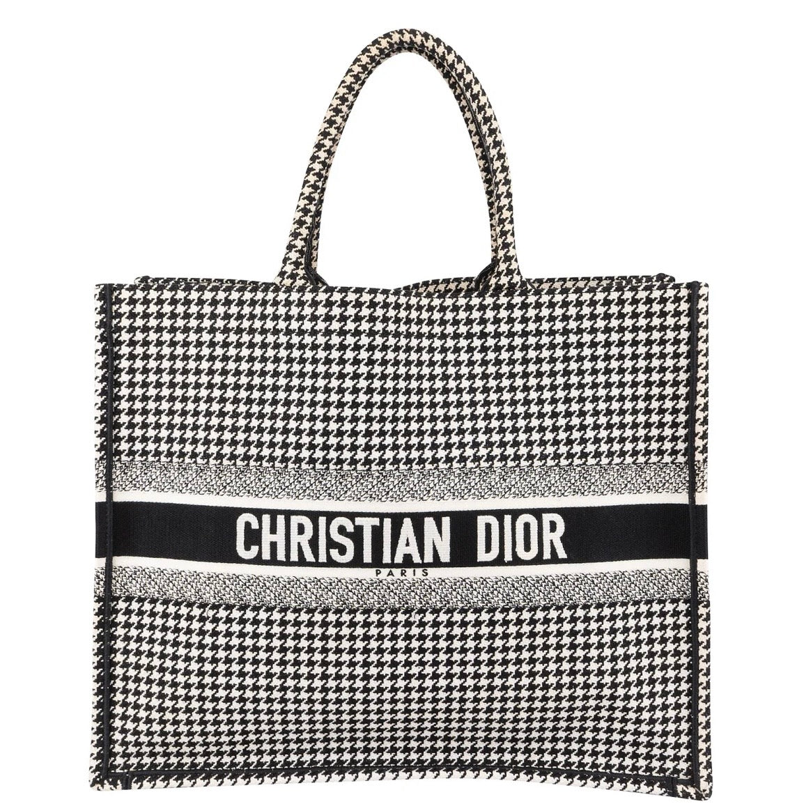 Christian Dior Houndstooth
Monogram Canvas
Book Tote Handbag