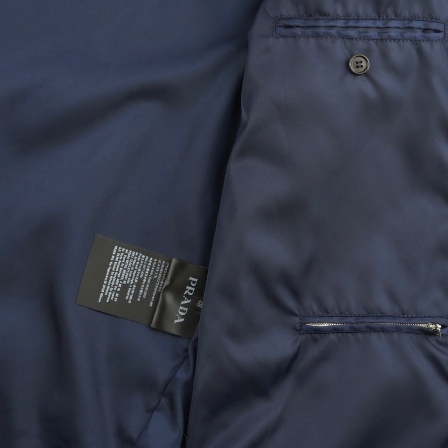 Prada Royal Blue Nylon Gabardine Jacket