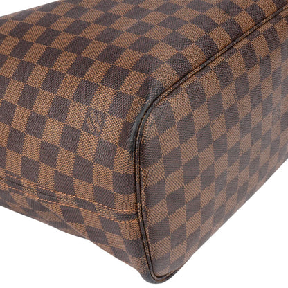 Louis Vuitton Damier Ebene Monogram Neverfull MM Shopper Bag