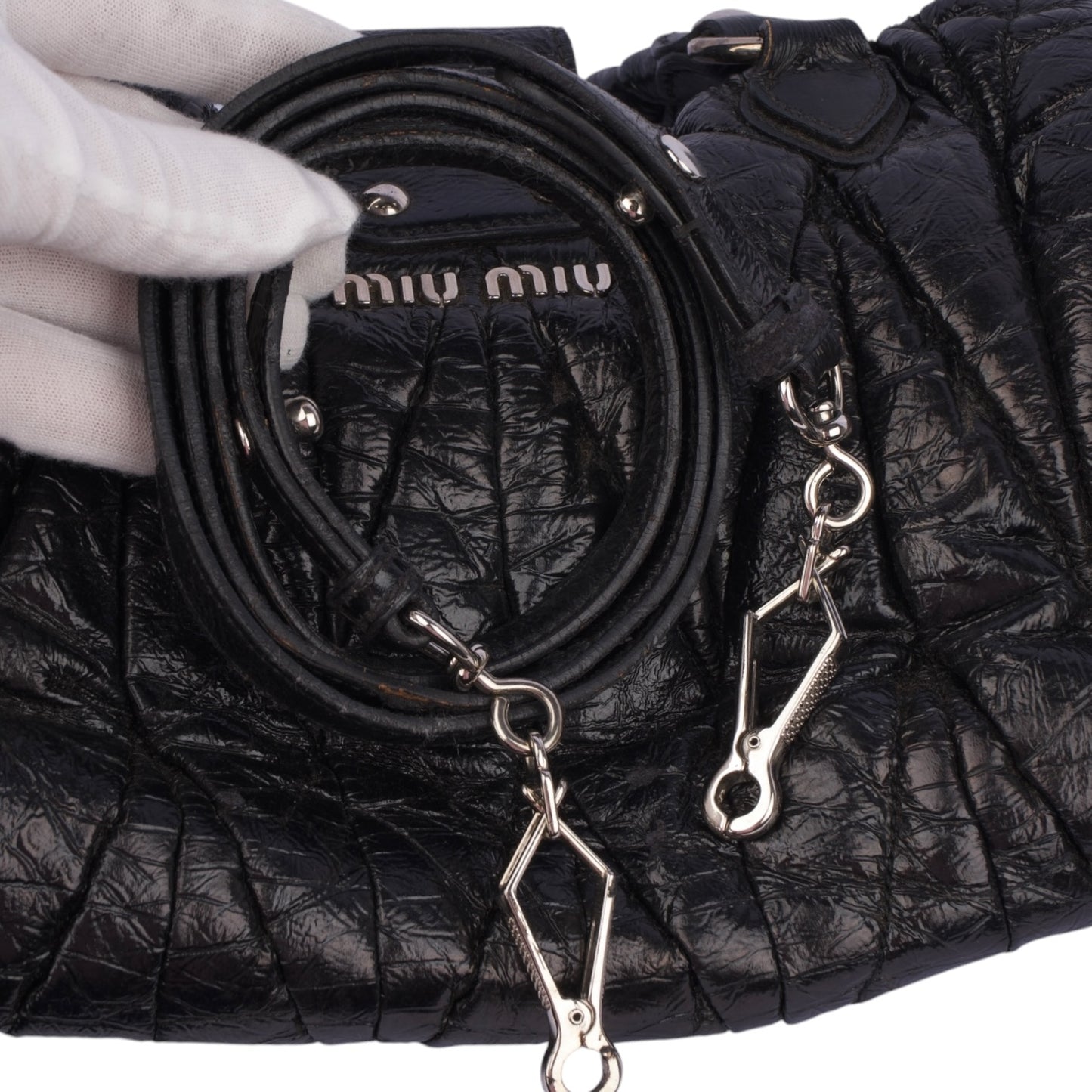 Miu Miu Quilted Leather Handbag