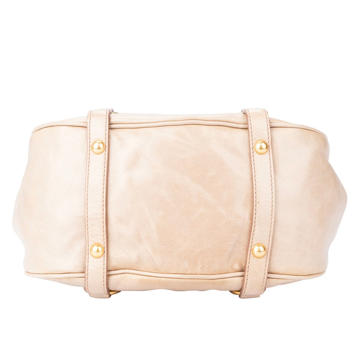 Miu Miu Rose Leather City Handbag