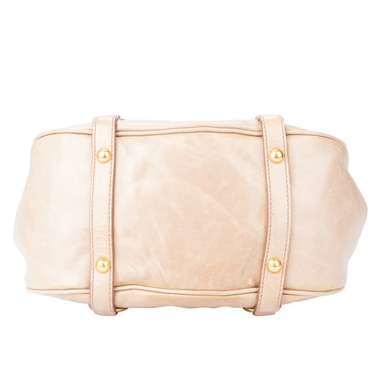Miu Miu Rose Leather City Handbag