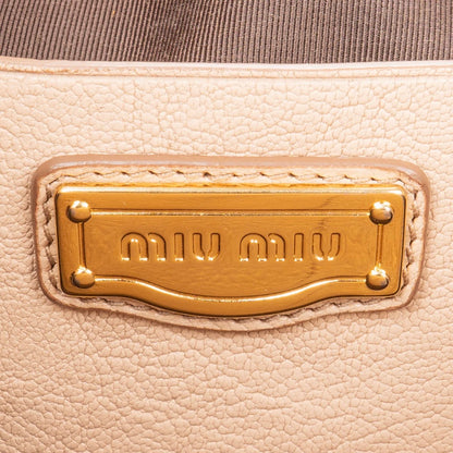 Miu Miu Leather Pocket Handbag