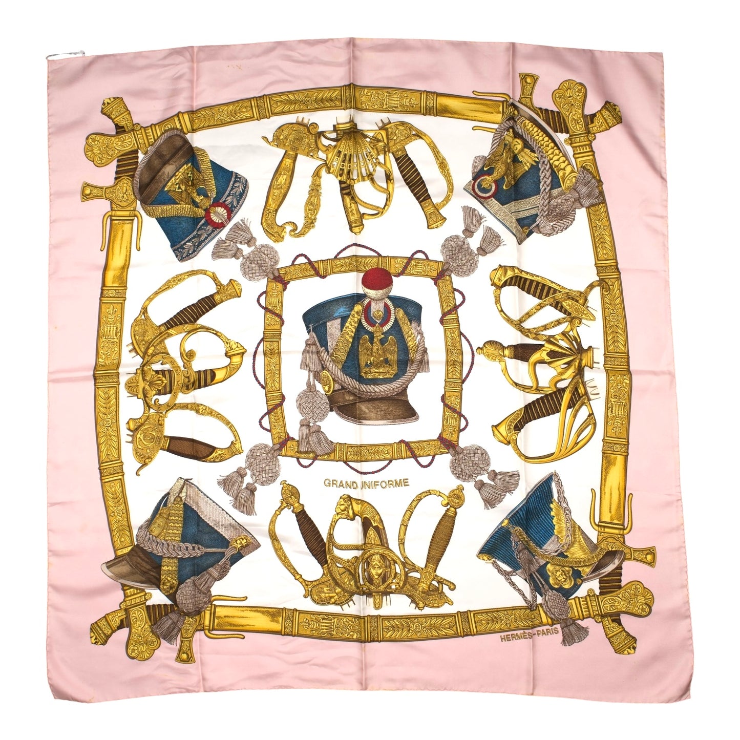 Hermes Grand Uniforme Silk 90 Scarf Touch