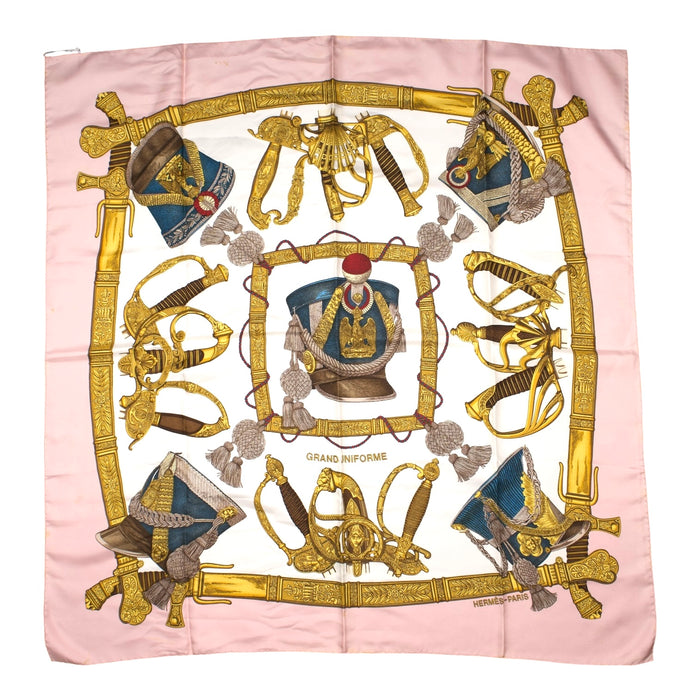 Hermes Grand Uniforme Silk 90 Scarf Touch
