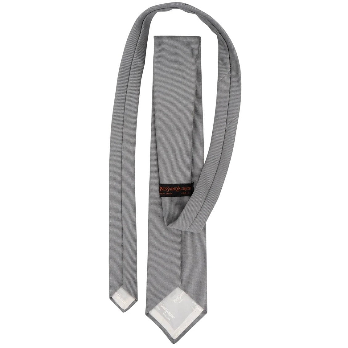 Yves Saint Laurent YSL Monogram Silk Tie