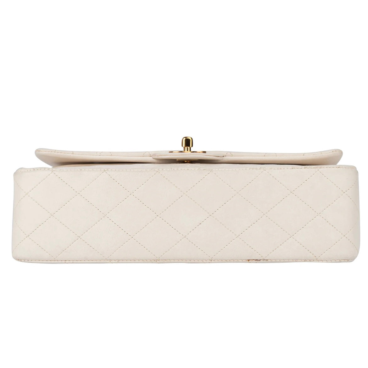 Chanel Quilted Lambskin 24K Gold Medium Double Flap Crossbody Bag
