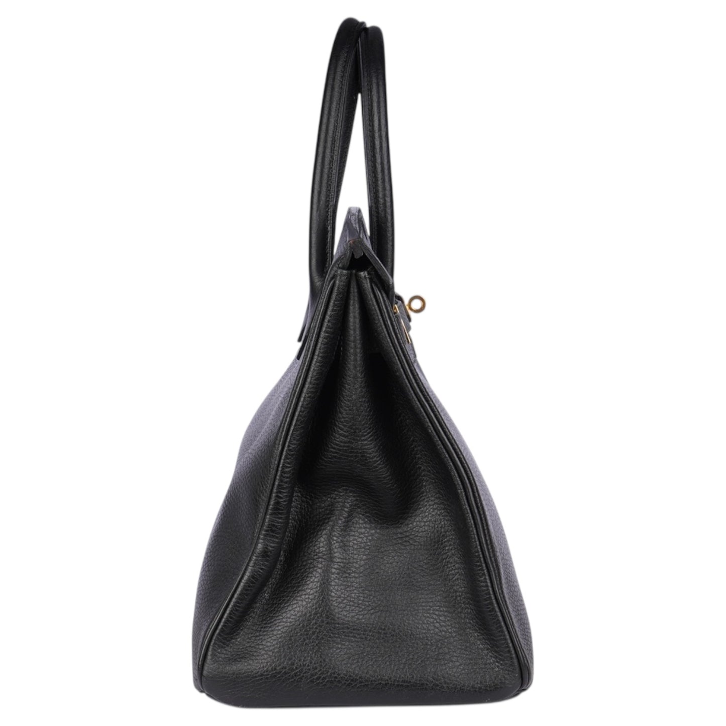 Hermès Black Leather Birkin 35 Handbag