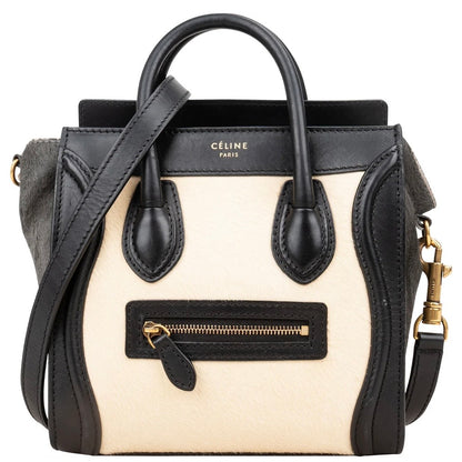 Céline Calf Hair Luggage Handbag