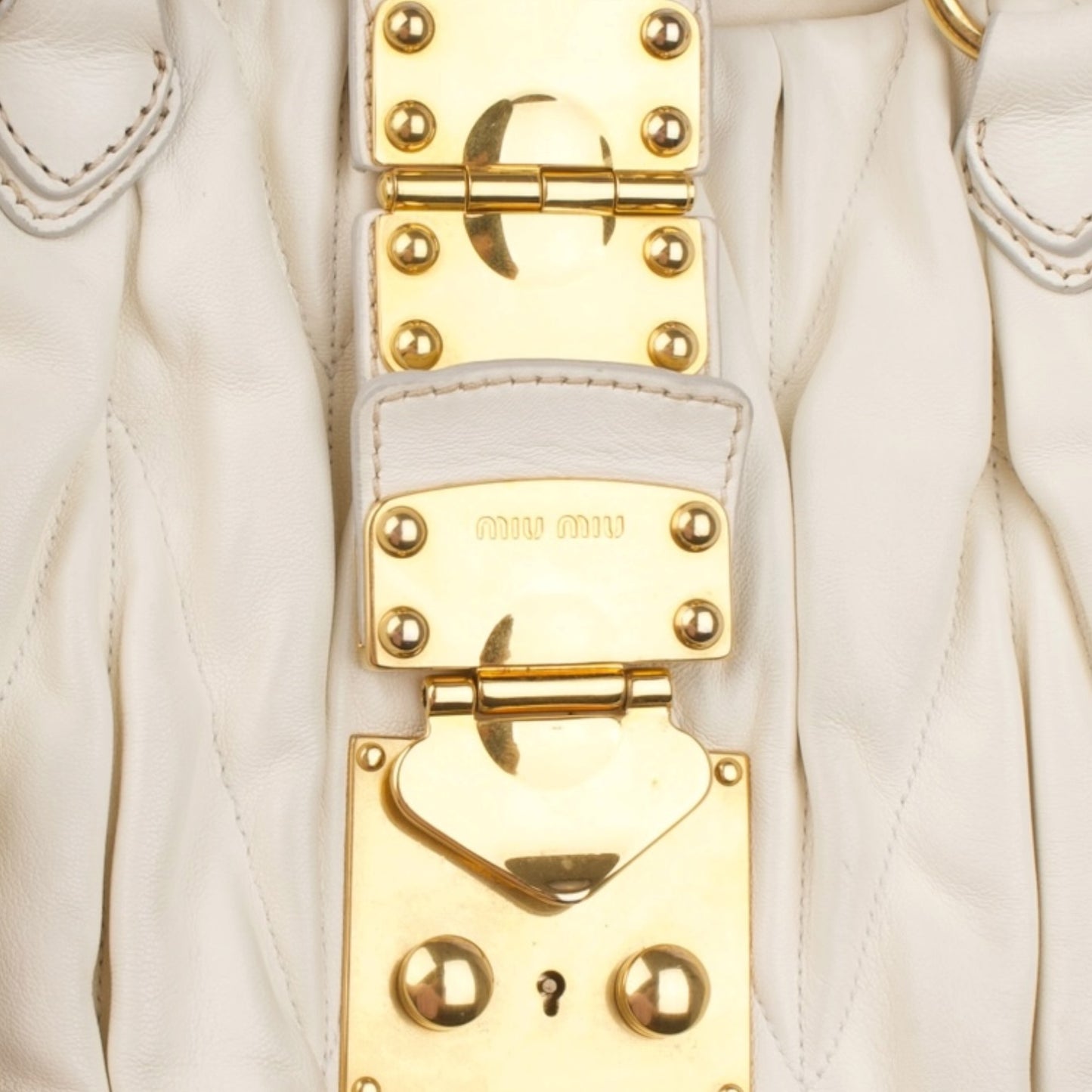 Miu Miu Quilted Leather Handbag