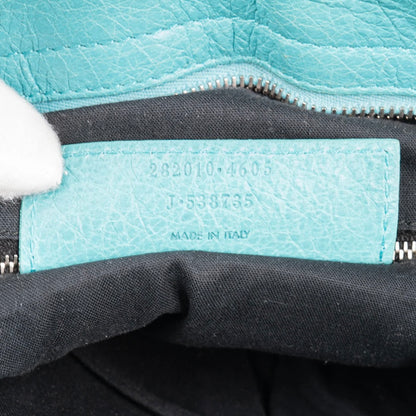 Balenciaga Blue Leather The City Handbag
