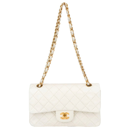 Chanel Quilted Lambskin 24K Small Double Flap Crossbody Bag