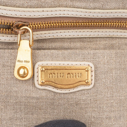 Miu Miu Classic Jute Handbag