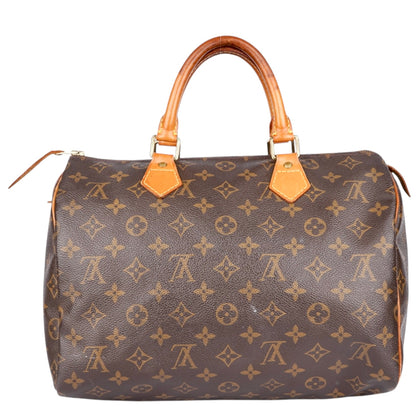 Louis Vuitton Canvas Monogram Speedy 30 Handbag