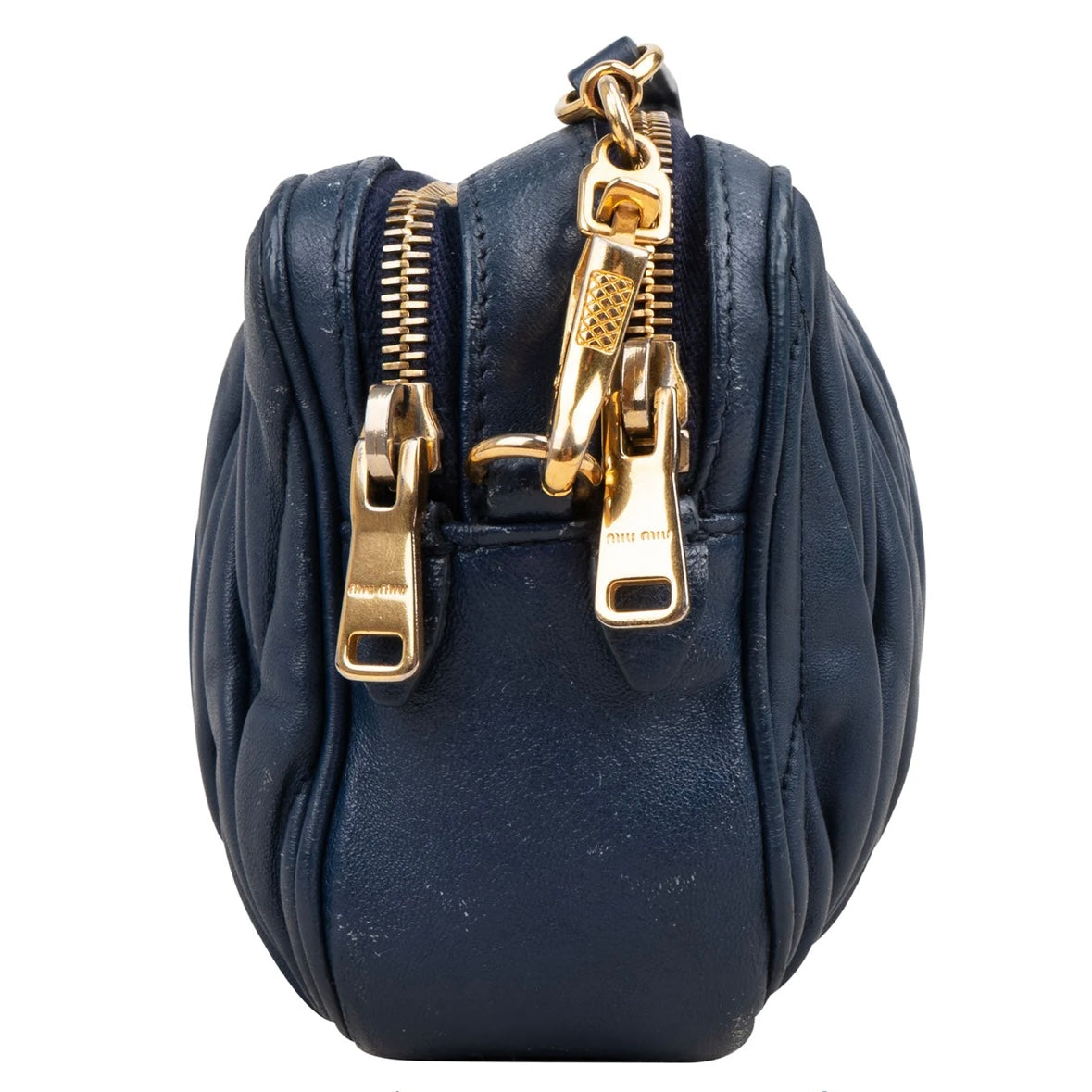 Miu Miu Matelassé Leather Camera Crossbody Bag