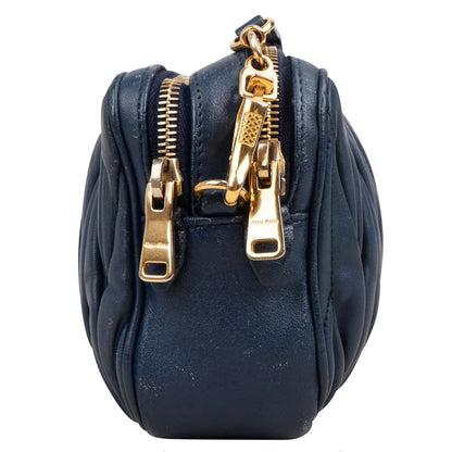 Miu Miu Matelassé Leather Camera Crossbody Bag