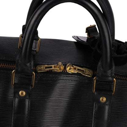 Louis Vuitton Noir Epi Leather Keepall 50