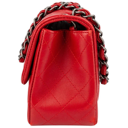 Chanel Quilted Lambskin Mini Rectangular Single
Flap Crossbody Bag