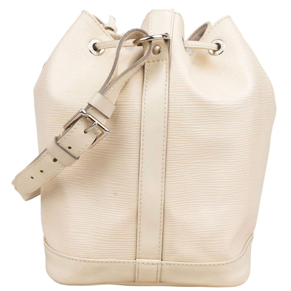 Louis Vuitton Blanco Epi Leather NM Noé Small Shoulder Bag