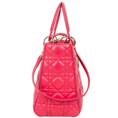Christian Dior Quilted Leather Lady Dior Handbag