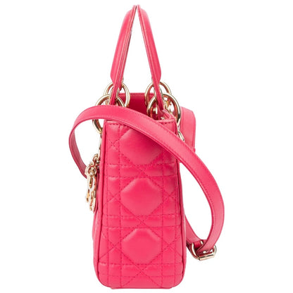 Christian Dior Quilted Leather Mini Lady Dior Handbag