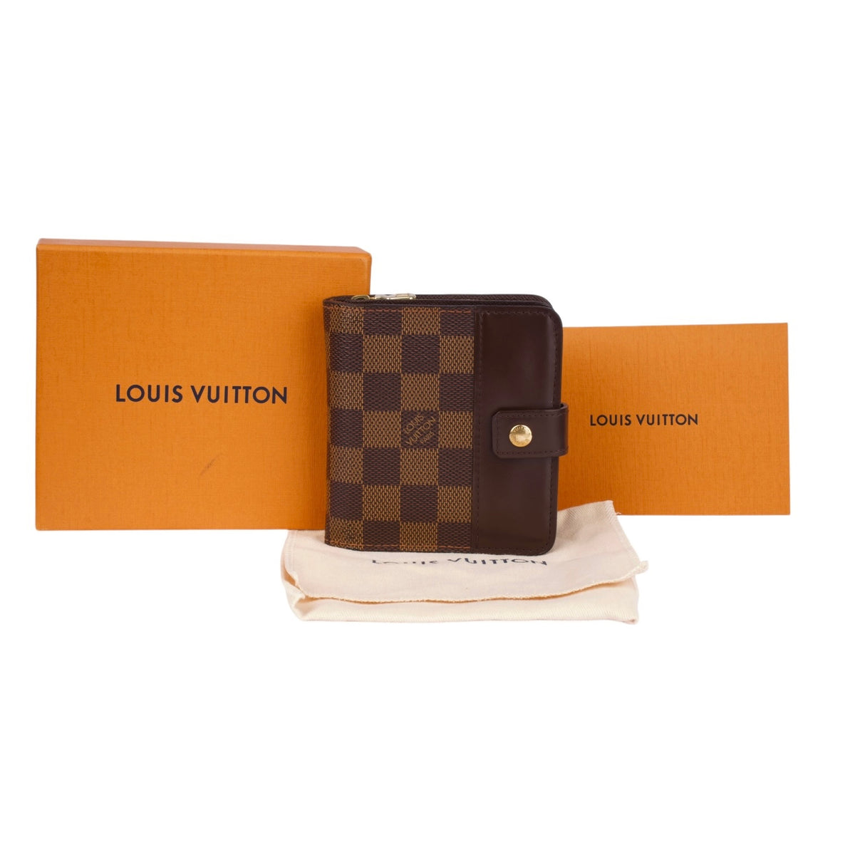 Louis Vuitton Monogram Damier Ebene Clip Wallet
