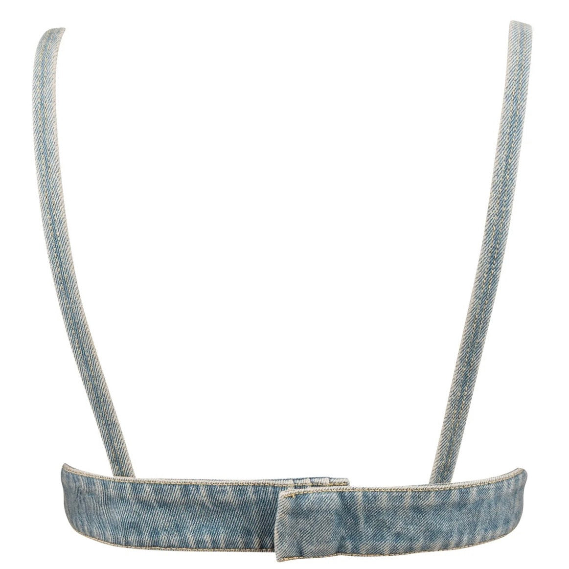 Prada Blue Denim Bralette Top (IT42)
