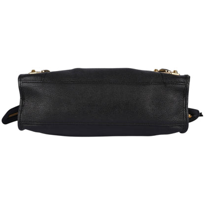 Balenciaga Black Leather New Collection City Handbag