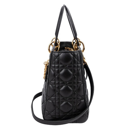 Christian Dior Quilted Lambskin Lady Dior Handbag