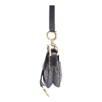 Christian Dior Monogram Oblique Denim Saddle Shoulder Bag