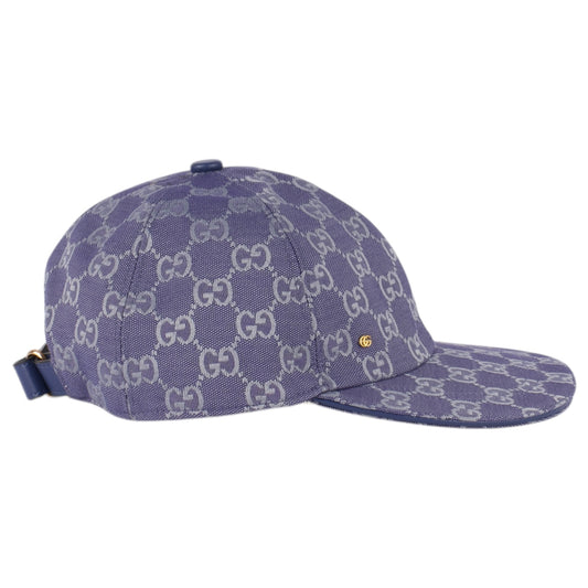 Gucci Blue GG Canvas Monogram Cap
