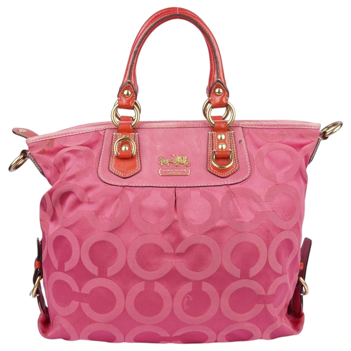 Coach Pink Monogram Handbag