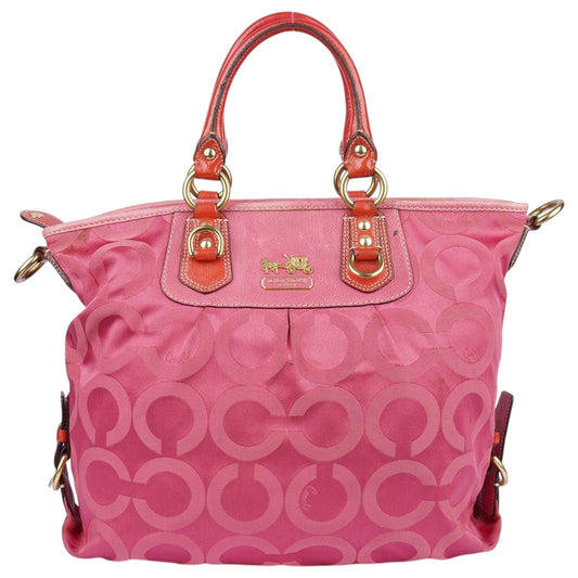 Coach Pink Monogram Handbag