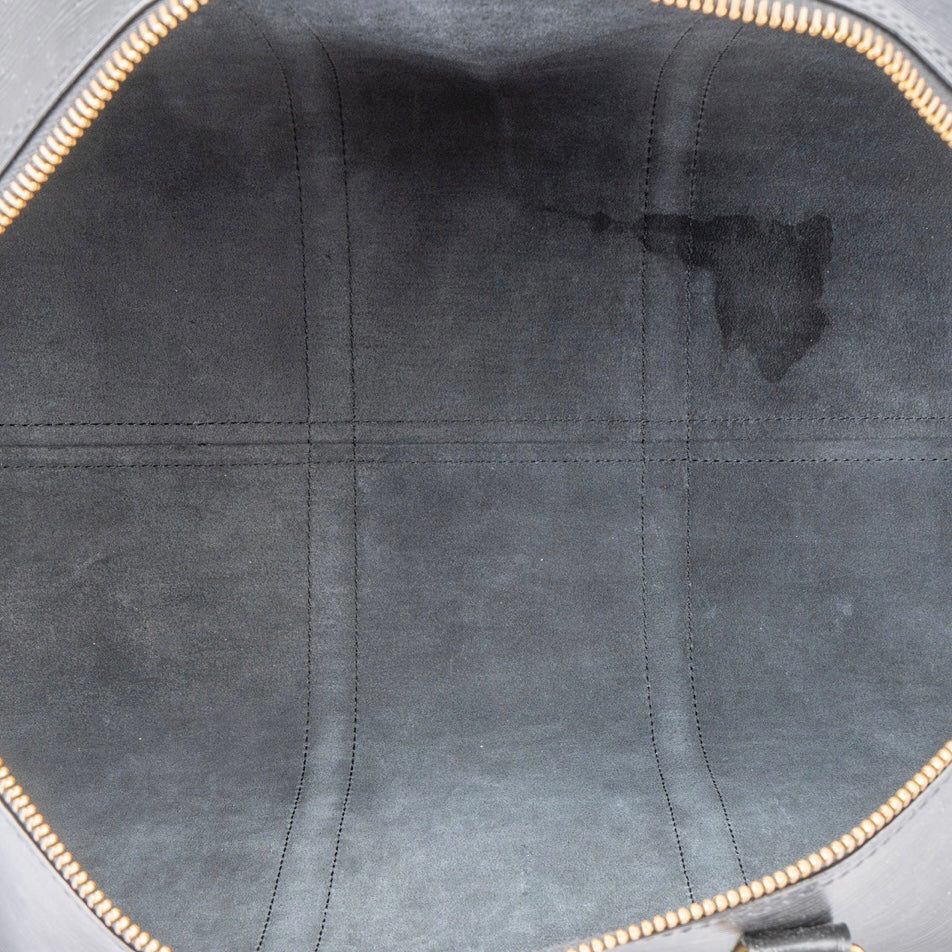 Louis Vuitton Noir Epi Leather Keepall 50