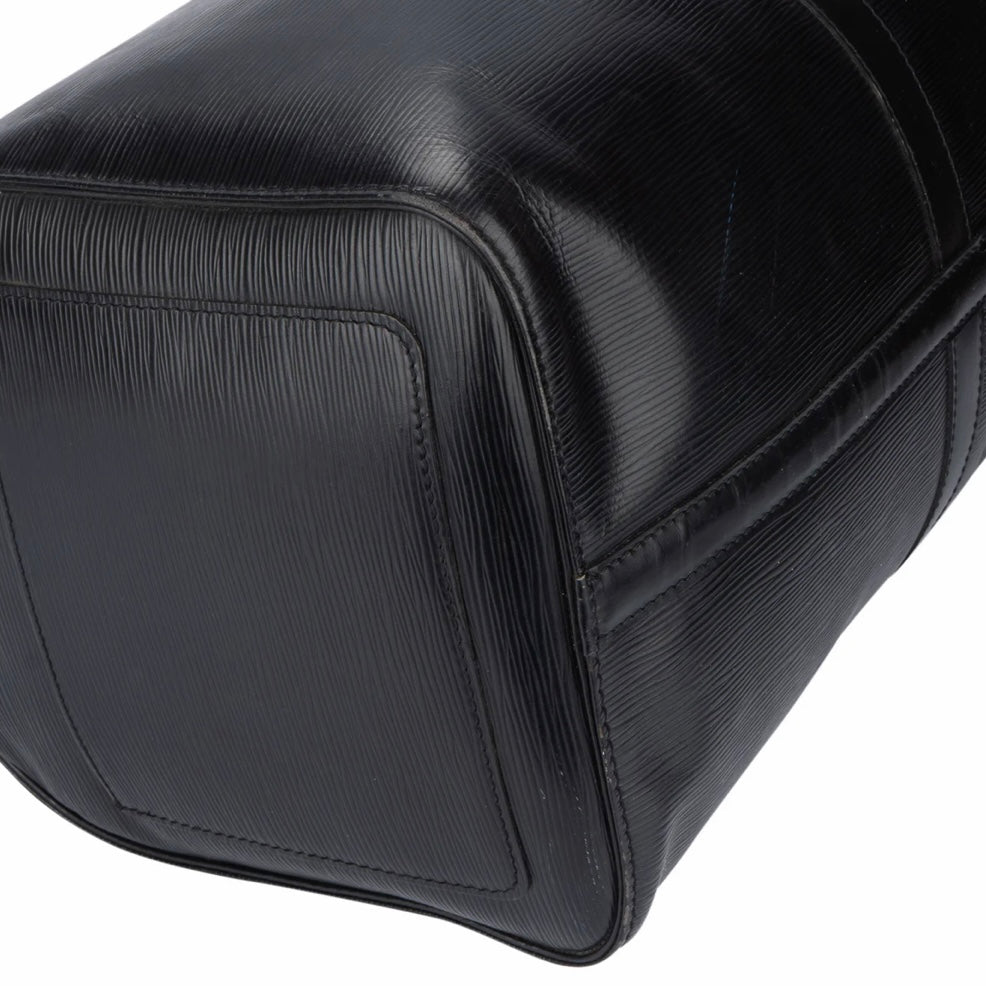 Louis Vuitton Noir Epi Leather Keepall 50