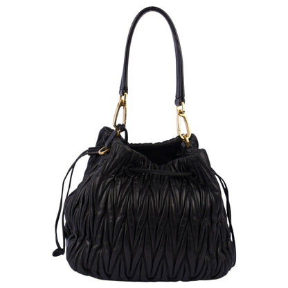 Miu Miu Quilted Leather Bucket Bag