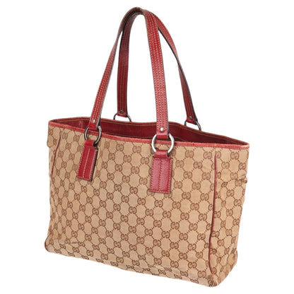 Gucci GG Monogram Canvas Tote Bag Beige