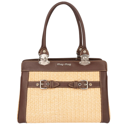 Miu Miu Raffia Summer Handbag