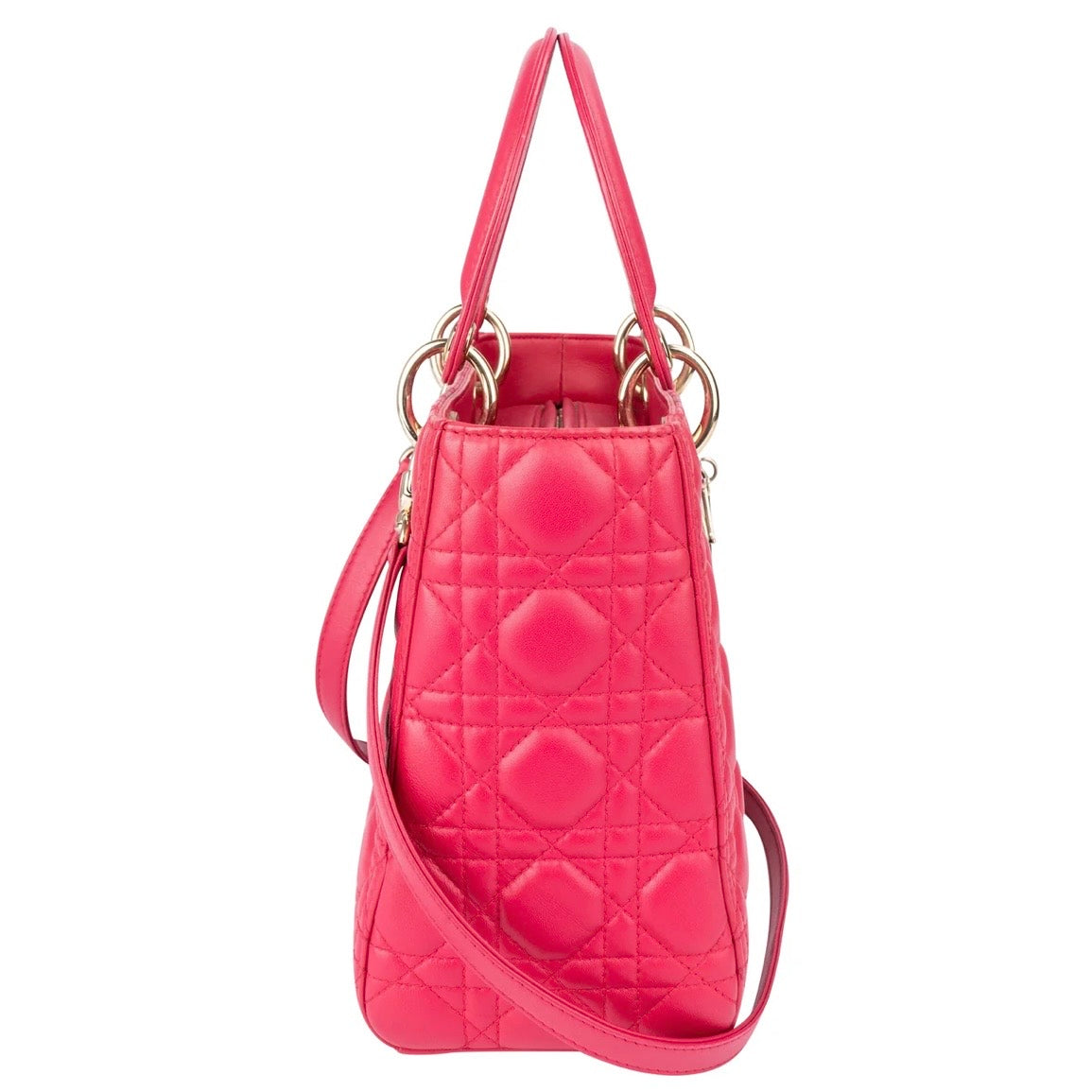 Christian Dior Quilted Leather Lady Dior Handbag