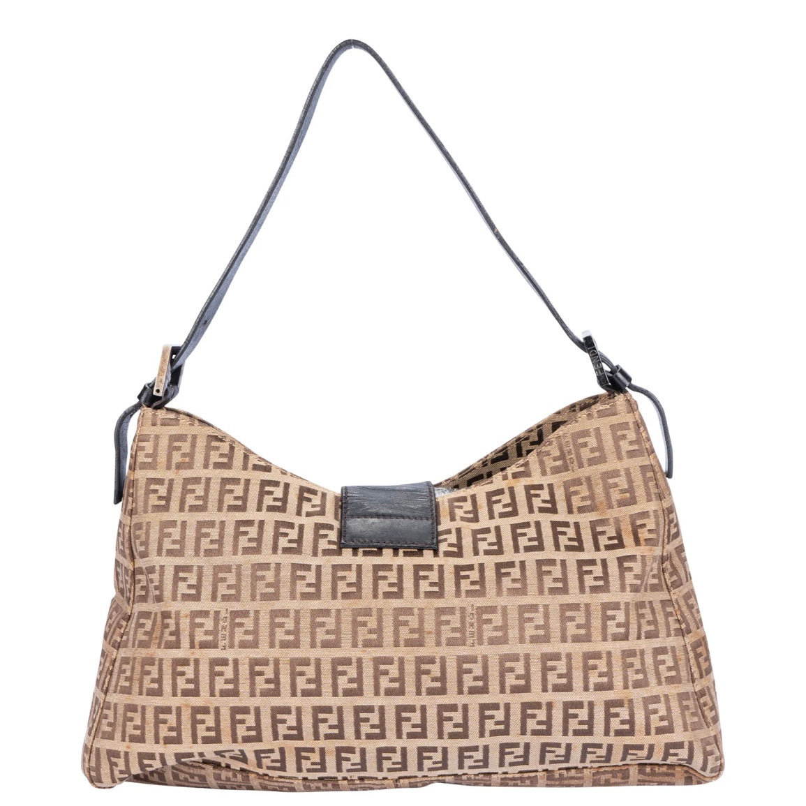 Fendi FF Monogram Baguette Shoulder Bag