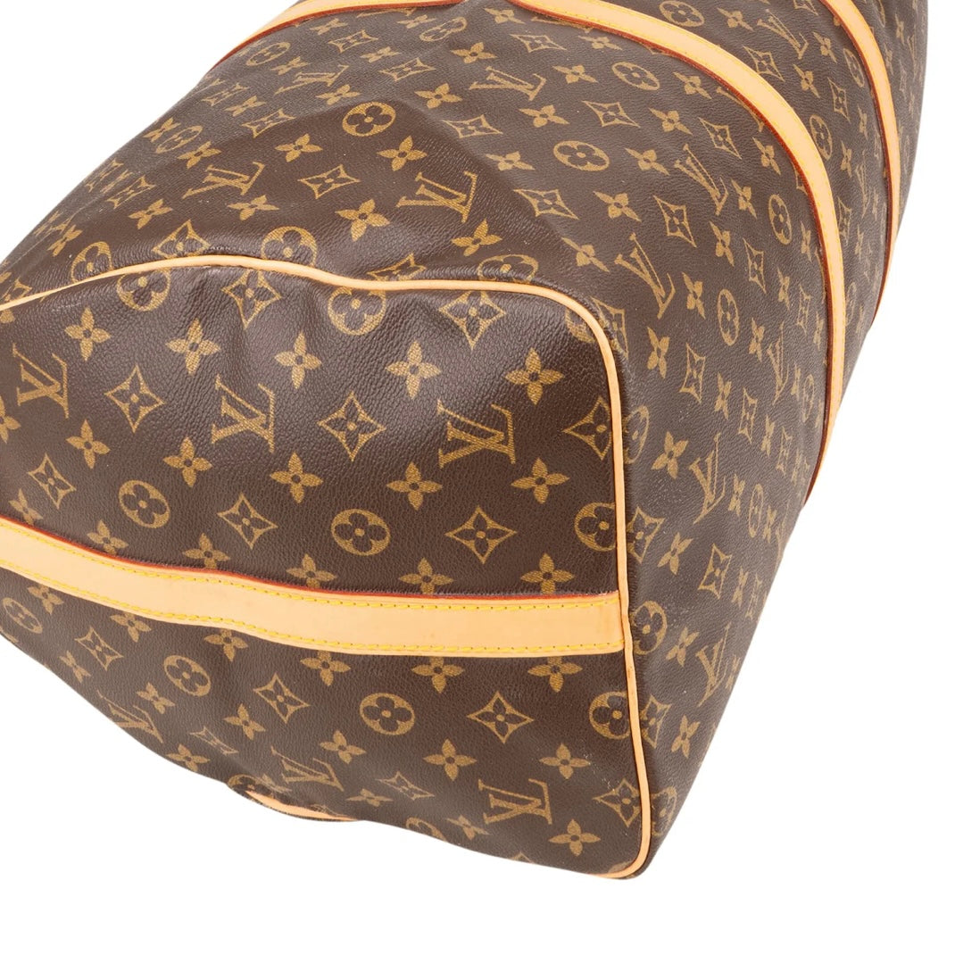 Louis Vuitton Monogram Canvas Keepall 55 Bandoulière Travel Bag