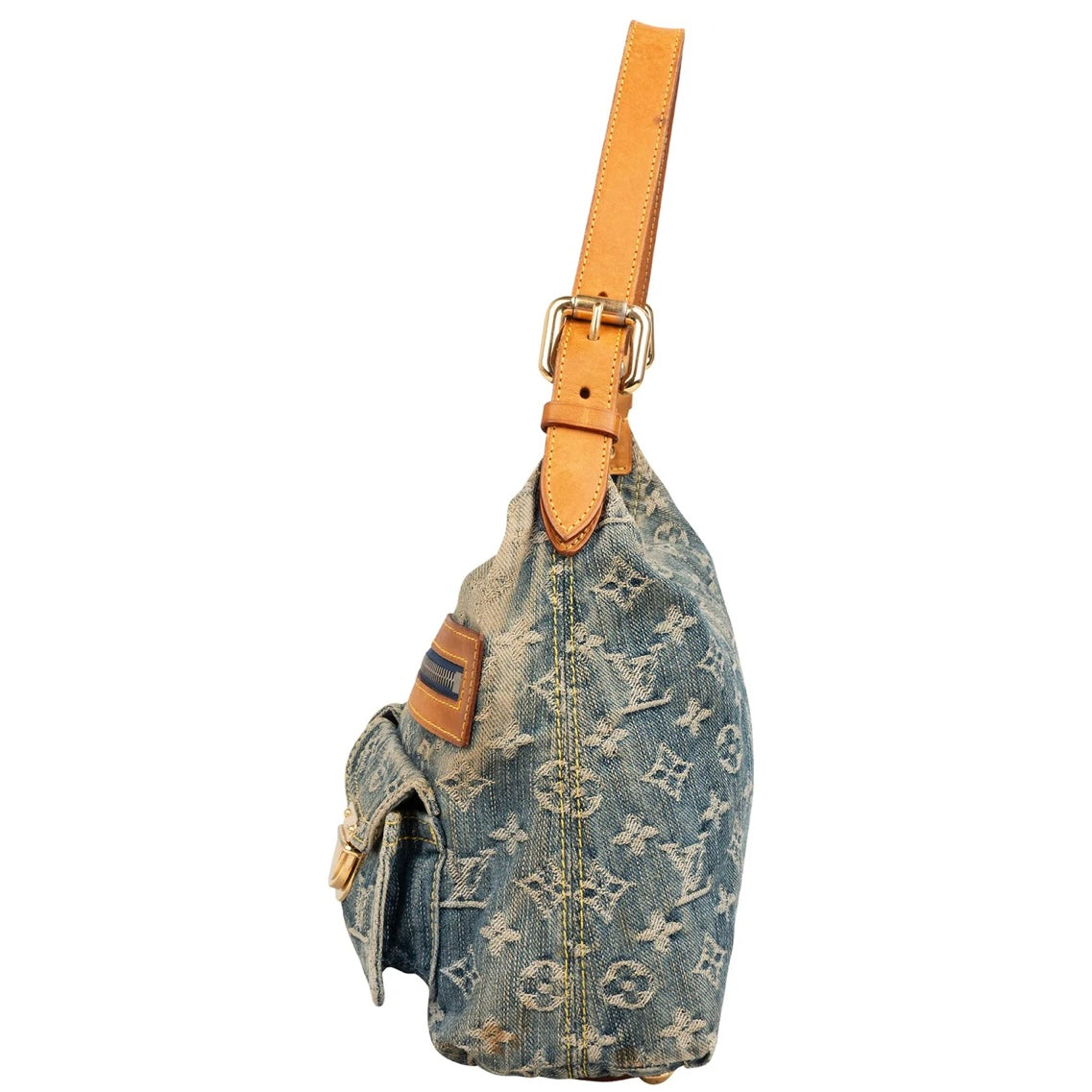 Louis Vuitton Monogram Denim Baggy PM Shoulder Bag