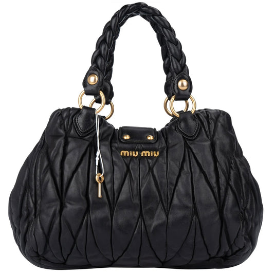 Miu Miu Quilted Leather City Handbag