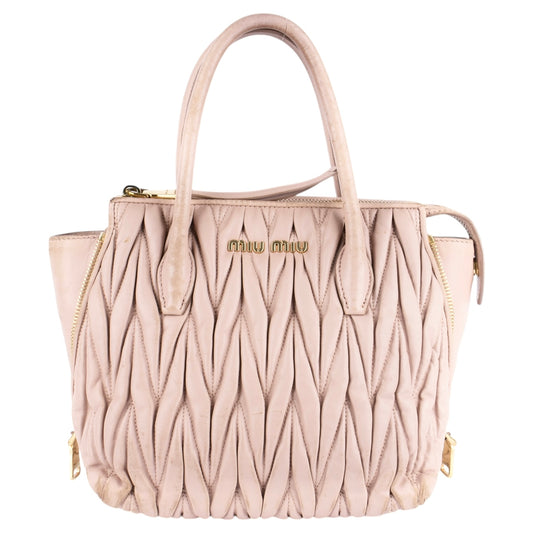 Miu Miu Quilted Leather Handbag