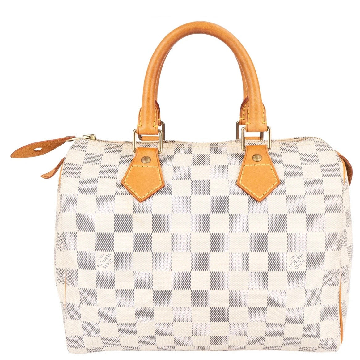 Louis Vuitton Monogram Damier Azur Canvas Speedy 25 Handbag