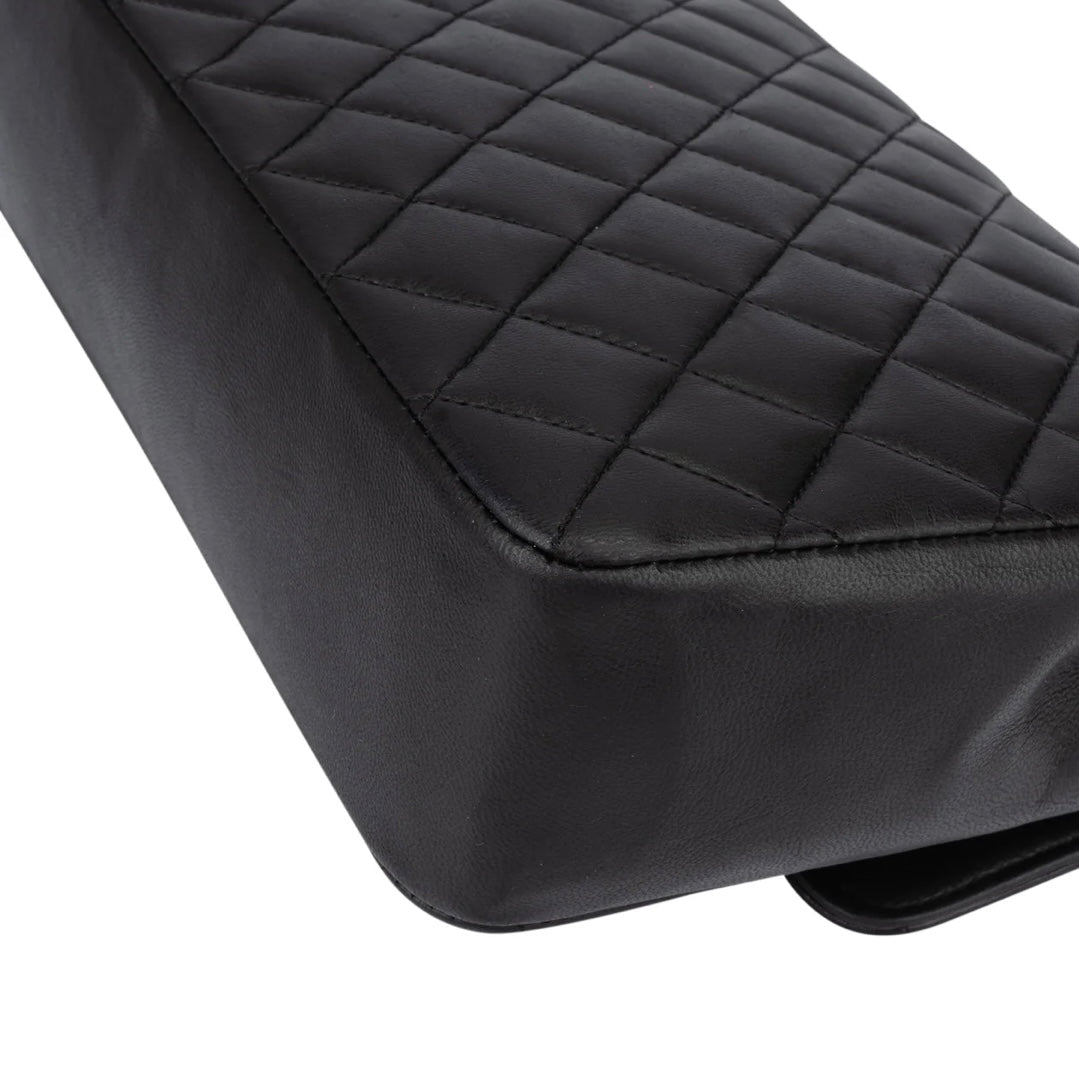 Chanel Quilted Lambskin Single Flap Shoulder Bag