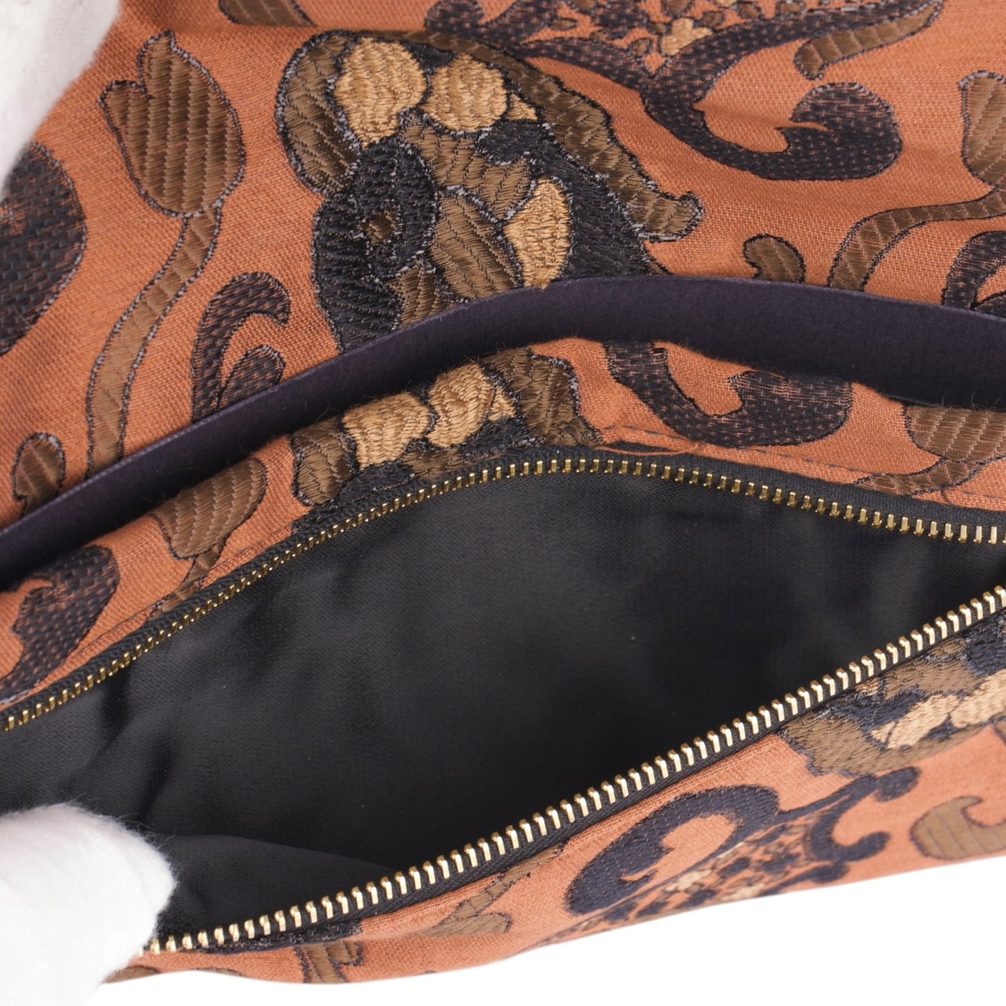 Prada Brocard Chestnut Wallet