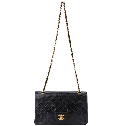 Chanel Quilted Lambskin 24K Gold Medium Double Flap Crossbody Bag